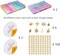2 Pack - 1300PCS Round Glass Beads for Jewelry Making(Solid+Printing)